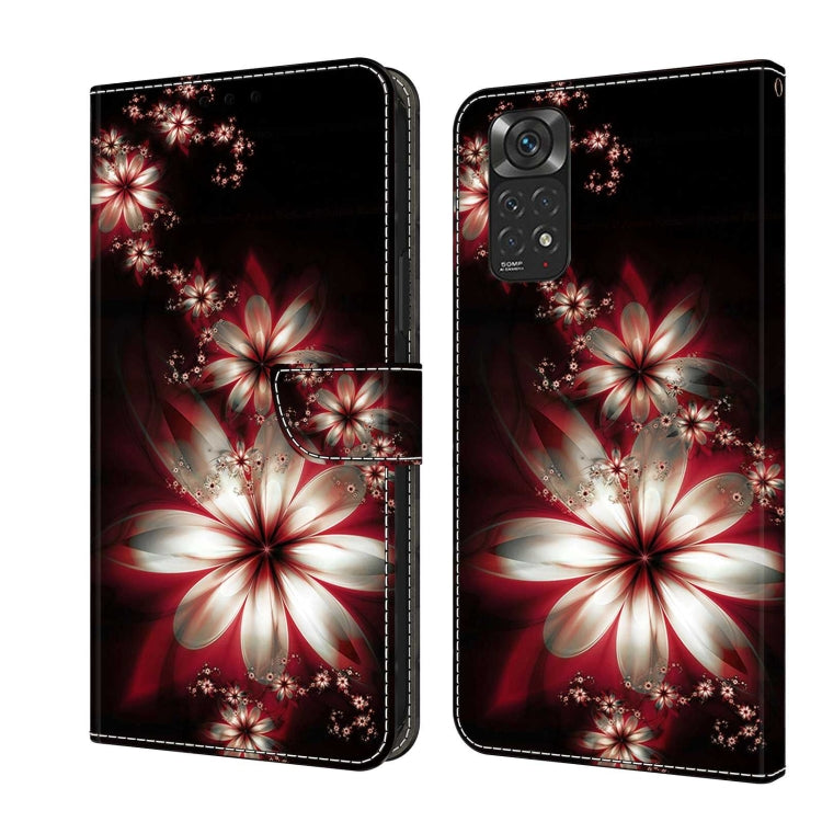 For Xiaomi Redmi Note 11 Global Crystal 3D Shockproof Protective Leather Phone Case(Fantastic Flower) - free shipping - PMC TechLife - Order now!