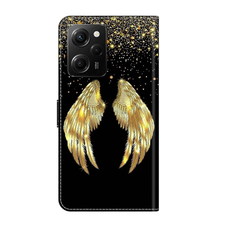 For Xiaomi Redmi Note 12 Pro Global Crystal 3D Shockproof Protective Leather Phone Case(Golden Wings) - free shipping - PMC TechLife - Order now!