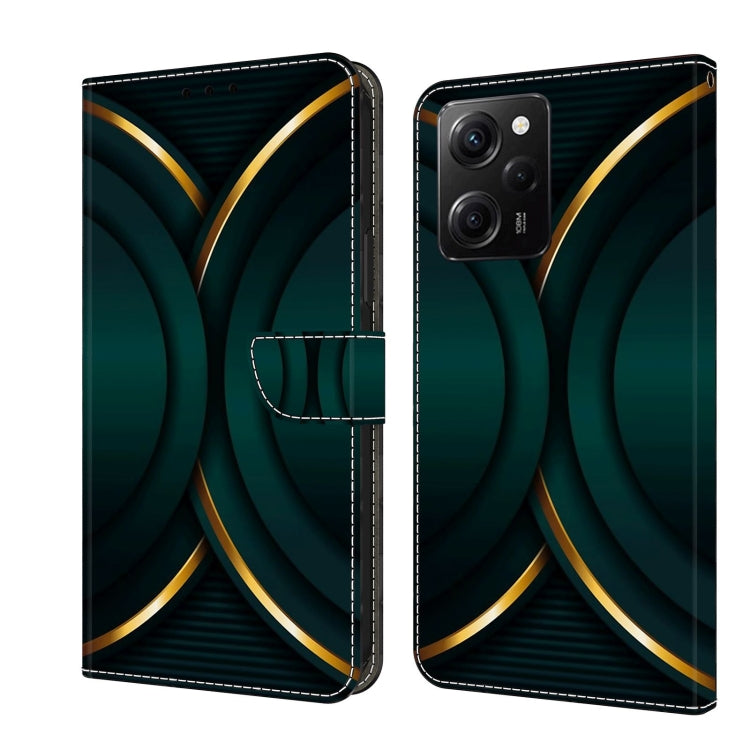 For Xiaomi Redmi Note 12 Pro Global Crystal 3D Shockproof Protective Leather Phone Case(Gold Outline) - free shipping - PMC TechLife - Order now!