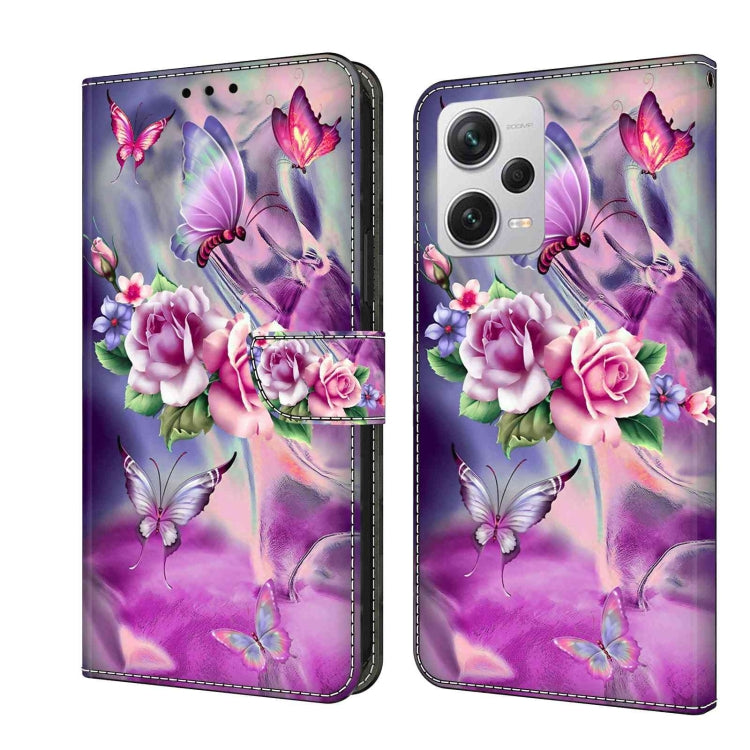 For Xiaomi Redmi Note 12 Pro+ Crystal 3D Shockproof Protective Leather Phone Case(Butterfly) - free shipping - PMC TechLife - Order now!