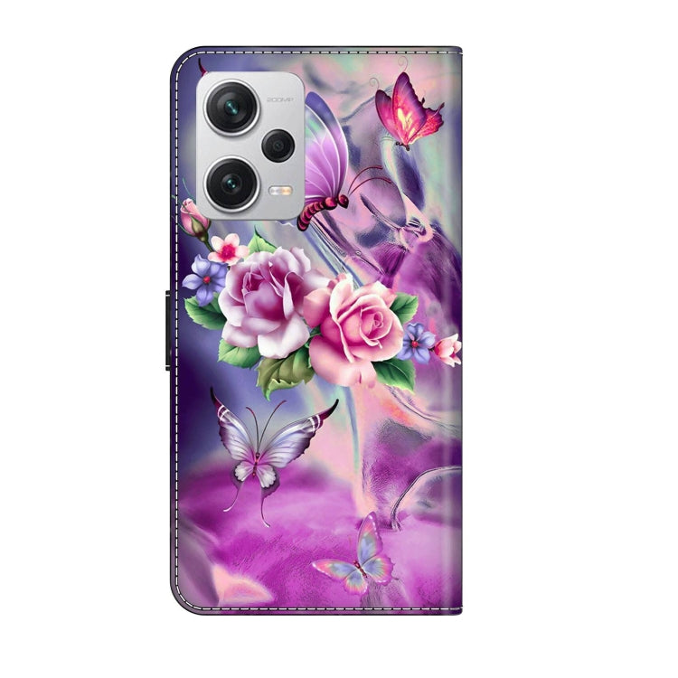 For Xiaomi Redmi Note 12 Pro+ Crystal 3D Shockproof Protective Leather Phone Case(Butterfly) - free shipping - PMC TechLife - Order now!