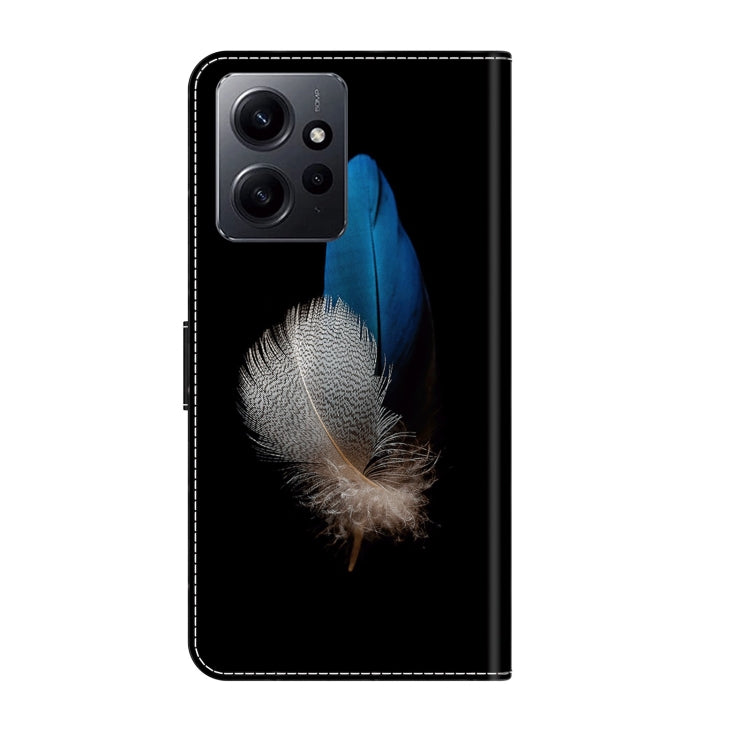 For Xiaomi Redmi Note 12 4G Crystal 3D Shockproof Protective Leather Phone Case(Two Branches) - free shipping - PMC TechLife - Order now!