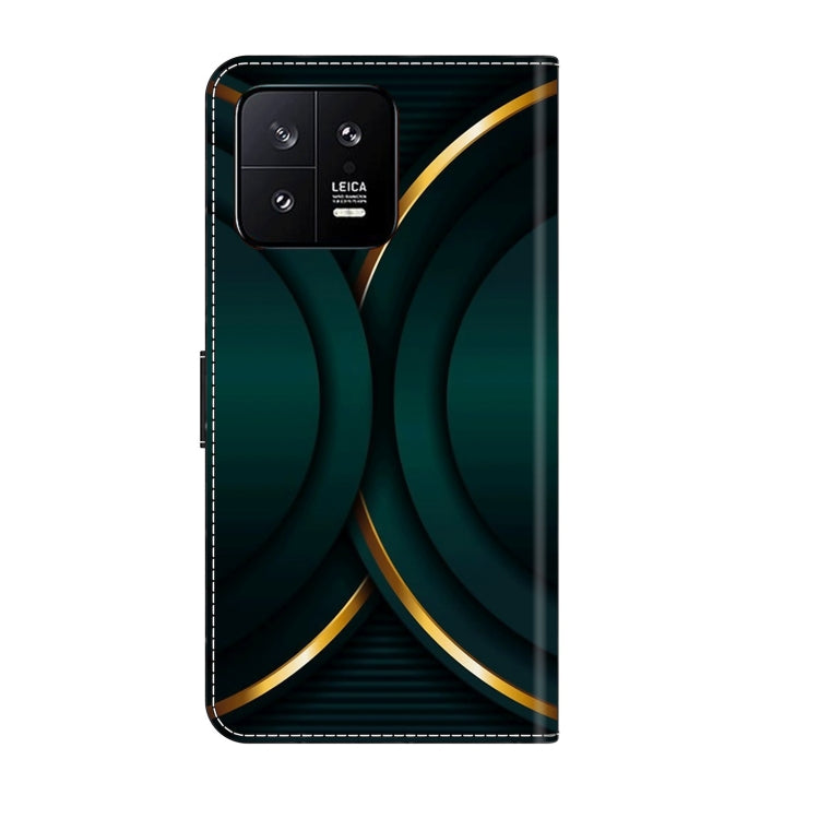 For Xiaomi 13 Crystal 3D Shockproof Protective Leather Phone Case(Gold Outline) - free shipping - PMC TechLife - Order now!