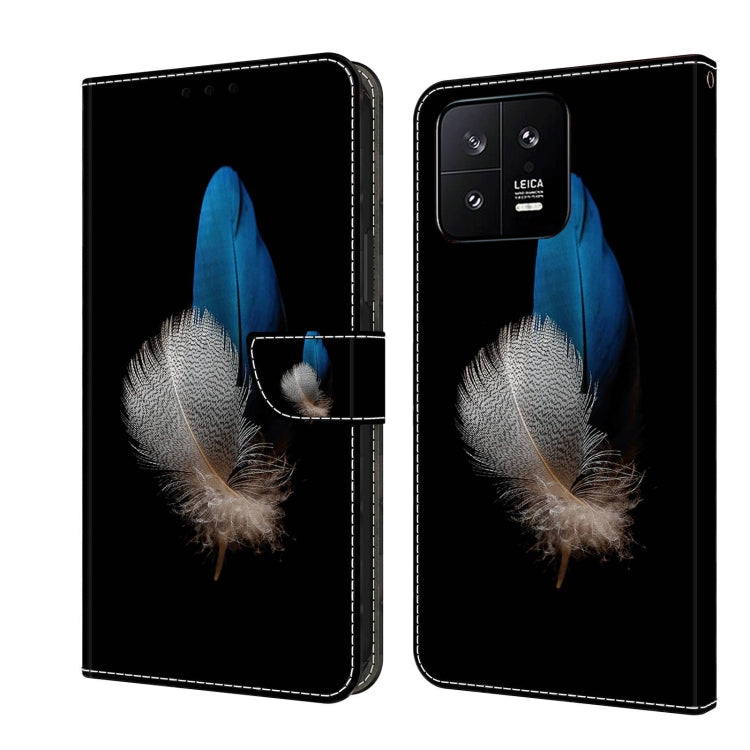 For Xiaomi 13 Crystal 3D Shockproof Protective Leather Phone Case(Two Branches) - free shipping - PMC TechLife - Order now!