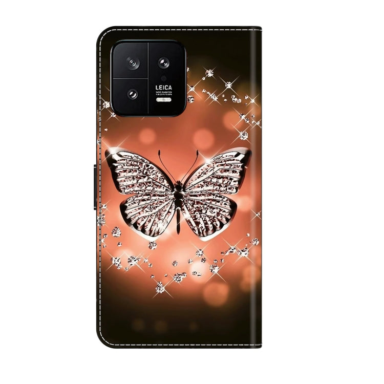 For Xiaomi 13 Crystal 3D Shockproof Protective Leather Phone Case(Crystal Butterfly) - free shipping - PMC TechLife - Order now!