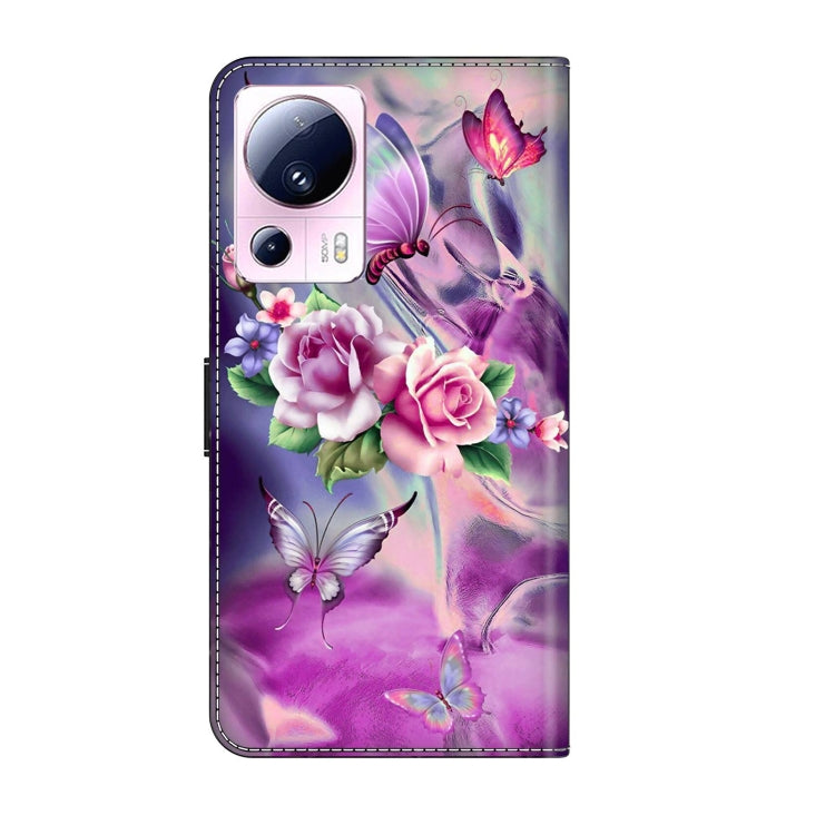 For Xiaomi 13 Lite Crystal 3D Shockproof Protective Leather Phone Case(Butterfly) - free shipping - PMC TechLife - Order now!