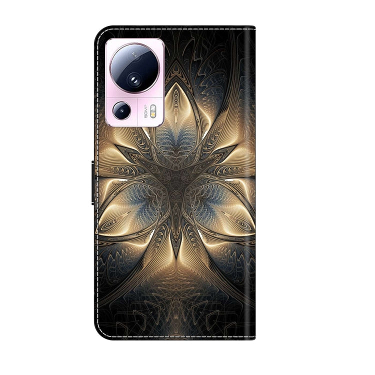 For Xiaomi 13 Lite Crystal 3D Shockproof Protective Leather Phone Case(Luminous Building) - free shipping - PMC TechLife - Order now!