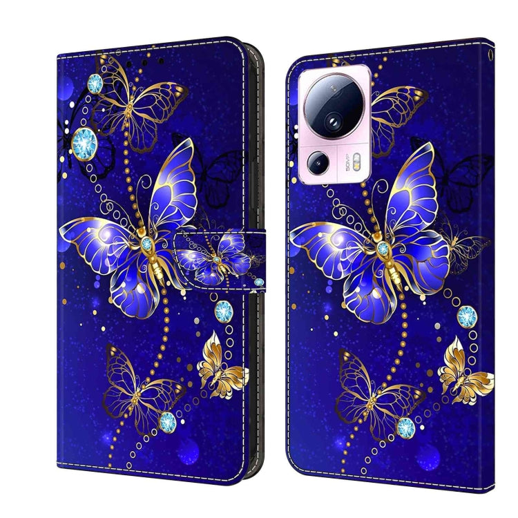 For Xiaomi 13 Lite Crystal 3D Shockproof Protective Leather Phone Case(Diamond Butterfly) - free shipping - PMC TechLife - Order now!