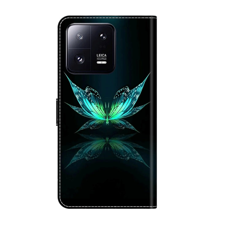 For Xiaomi 13 Pro Crystal 3D Shockproof Protective Leather Phone Case(Reflection Dutterfly) - free shipping - PMC TechLife - Order now!