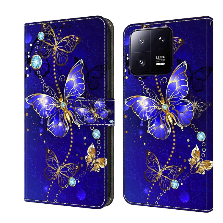 For Xiaomi 13 Pro Crystal 3D Shockproof Protective Leather Phone Case(Diamond Butterfly) - free shipping - PMC TechLife - Order now!