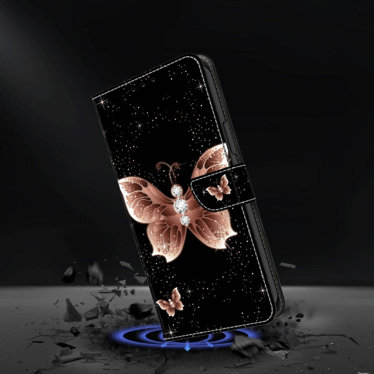 For Samsung Galaxy A22 5G Crystal 3D Shockproof Protective Leather Phone Case(Pink Diamond Butterfly) - free shipping - PMC TechLife - Order now!