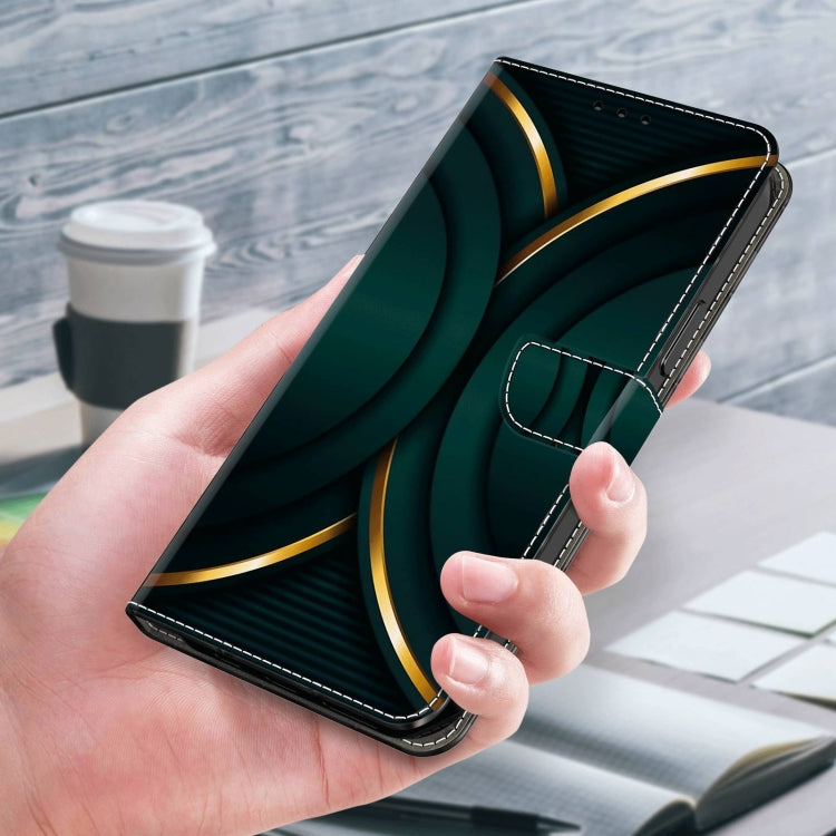 For Samsung Galaxy A22 5G Crystal 3D Shockproof Protective Leather Phone Case(Gold Outline) - free shipping - PMC TechLife - Order now!