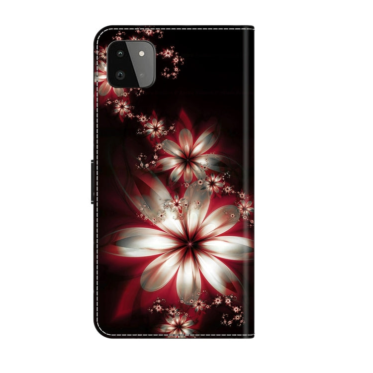For Samsung Galaxy A22 5G Crystal 3D Shockproof Protective Leather Phone Case(Fantastic Flower) - free shipping - PMC TechLife - Order now!