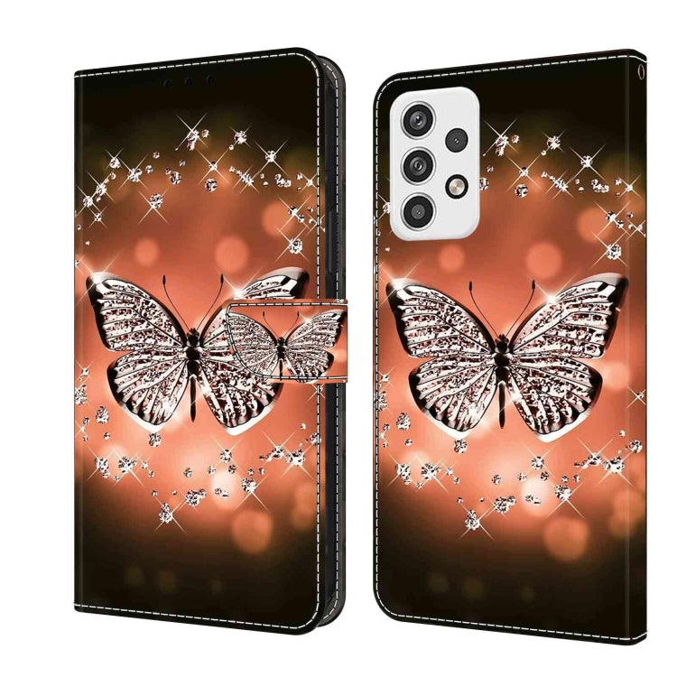 For Samsung Galaxy A23 5G Crystal 3D Shockproof Protective Leather Phone Case(Crystal Butterfly) - free shipping - PMC TechLife - Order now!