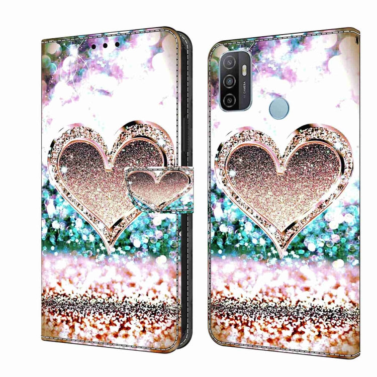 For Samsung Galaxy A33 5G Crystal 3D Shockproof Protective Leather Phone Case(Pink Diamond Heart) - free shipping - PMC TechLife - Order now!