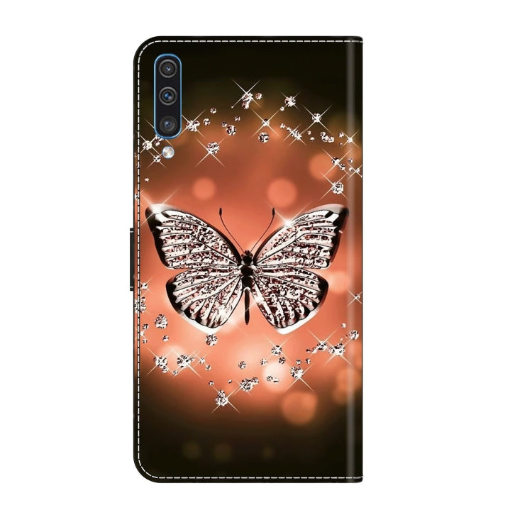 For Samsung Galaxy A50 Crystal 3D Shockproof Protective Leather Phone Case(Crystal Butterfly) - free shipping - PMC TechLife - Order now!
