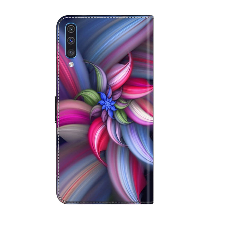 For Samsung Galaxy A50 Crystal 3D Shockproof Protective Leather Phone Case(Colorful Flower) - free shipping - PMC TechLife - Order now!