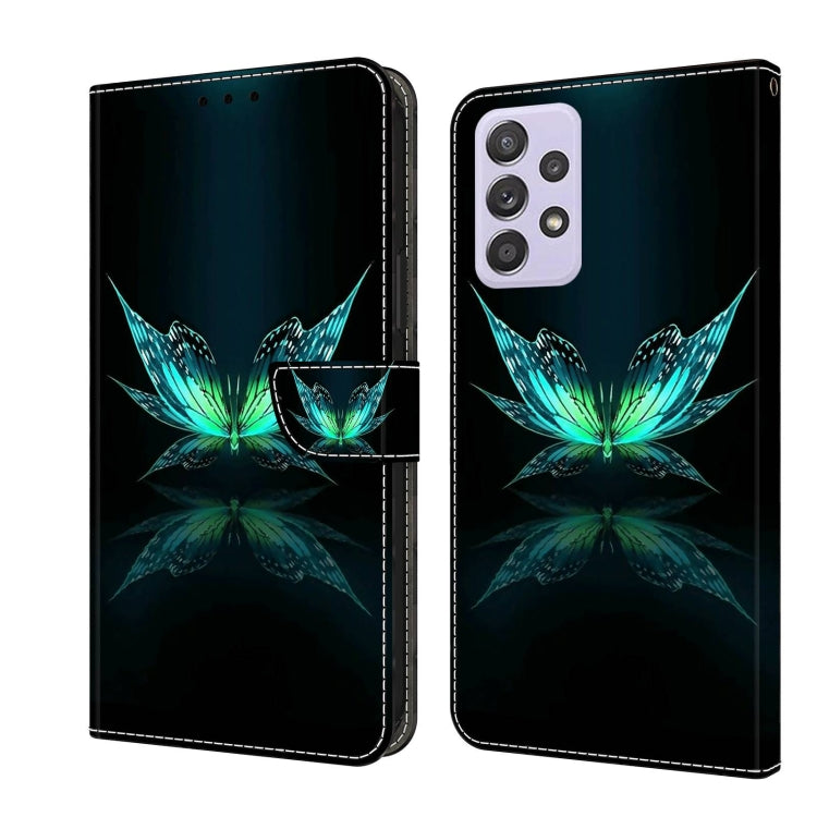 For Samsung Galaxy A52 / A52s 5G Crystal 3D Shockproof Protective Leather Phone Case(Reflection Dutterfly) - free shipping - PMC TechLife - Order now!