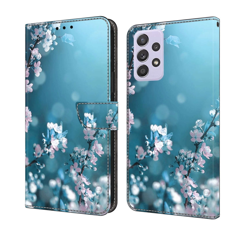 For Samsung Galaxy A52 / A52s 5G Crystal 3D Shockproof Protective Leather Phone Case(Plum Flower) - free shipping - PMC TechLife - Order now!