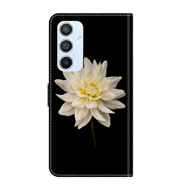 For Samsung Galaxy A54 5G Crystal 3D Shockproof Protective Leather Phone Case(White Flower) - free shipping - PMC TechLife - Order now!