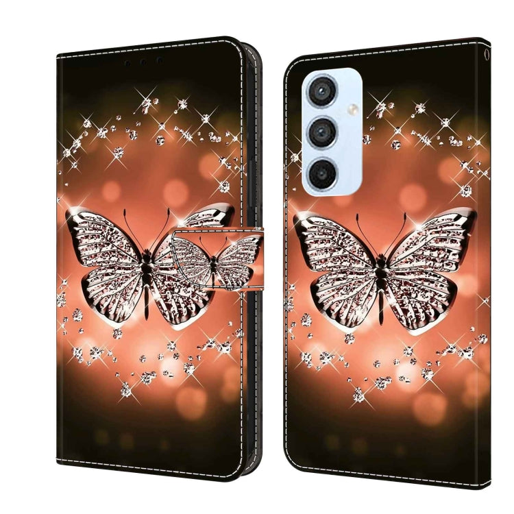 For Samsung Galaxy A54 5G Crystal 3D Shockproof Protective Leather Phone Case(Crystal Butterfly) - free shipping - PMC TechLife - Order now!