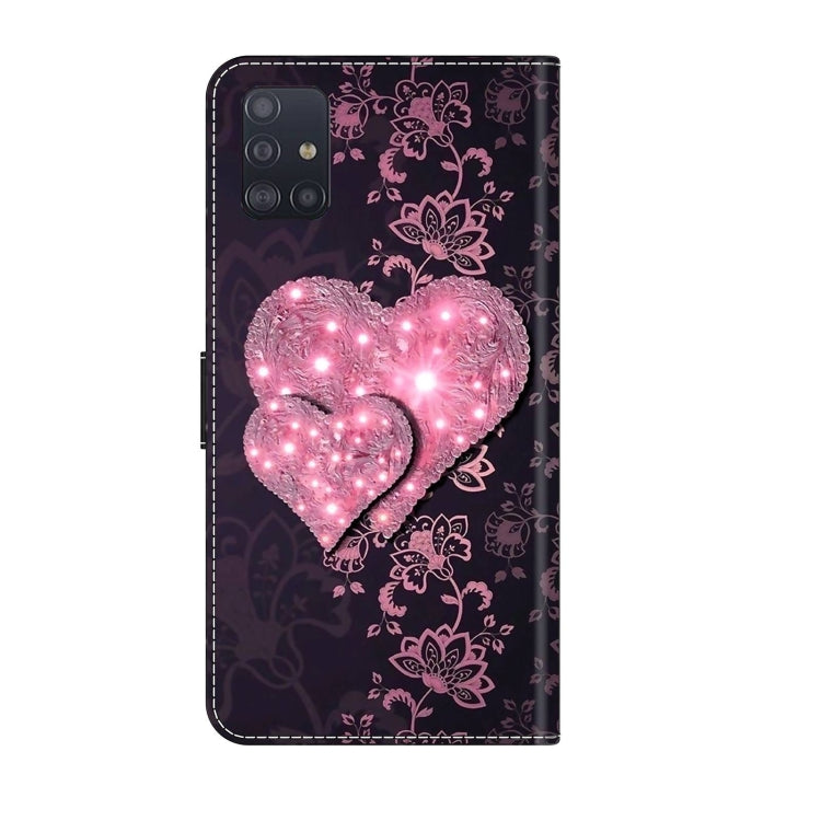 For Samsung Galaxy A71 4G Crystal 3D Shockproof Protective Leather Phone Case(Lace Love) - free shipping - PMC TechLife - Order now!