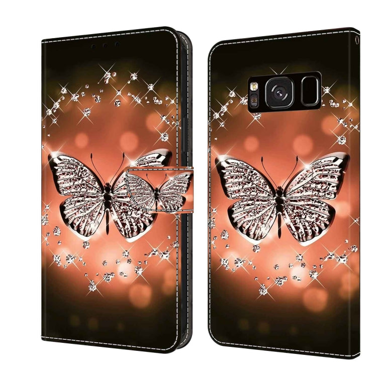 For Samsung Galaxy S8 Crystal 3D Shockproof Protective Leather Phone Case(Crystal Butterfly) - free shipping - PMC TechLife - Order now!