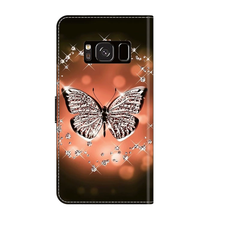 For Samsung Galaxy S8 Crystal 3D Shockproof Protective Leather Phone Case(Crystal Butterfly) - free shipping - PMC TechLife - Order now!