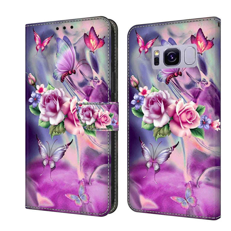 For Samsung Galaxy S8+ Crystal 3D Shockproof Protective Leather Phone Case(Butterfly) - free shipping - PMC TechLife - Order now!