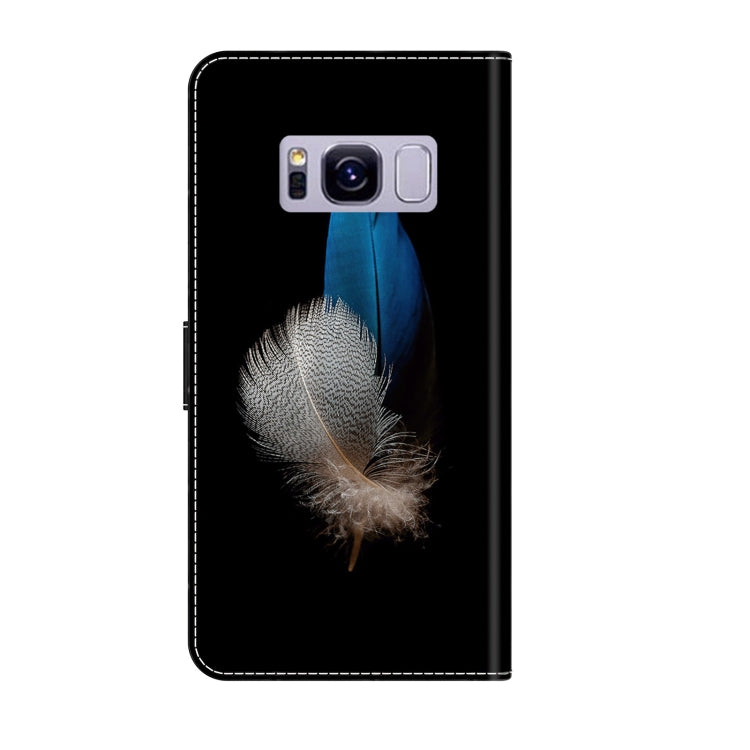 For Samsung Galaxy S8+ Crystal 3D Shockproof Protective Leather Phone Case(Two Branches) - free shipping - PMC TechLife - Order now!