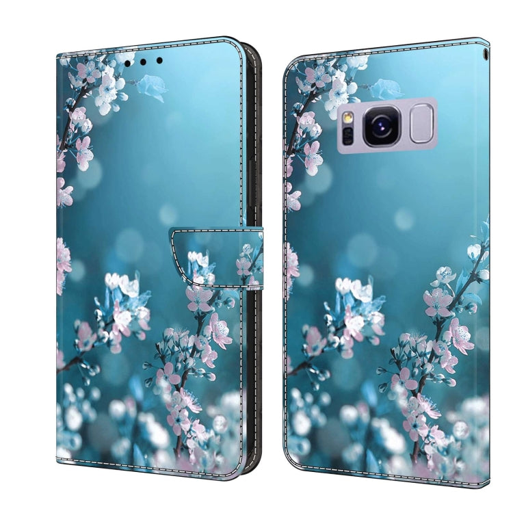 For Samsung Galaxy S8+ Crystal 3D Shockproof Protective Leather Phone Case(Plum Flower) - free shipping - PMC TechLife - Order now!