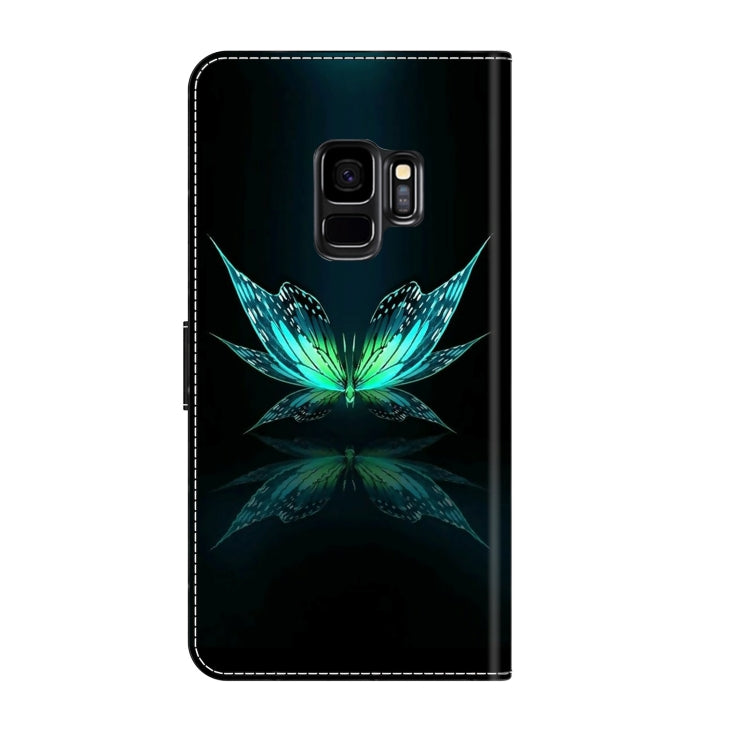 For Samsung Galaxy S9 Crystal 3D Shockproof Protective Leather Phone Case(Reflection Dutterfly) - free shipping - PMC TechLife - Order now!