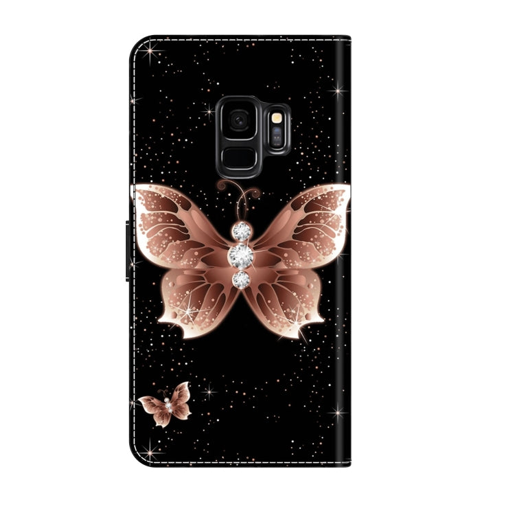 For Samsung Galaxy S9 Crystal 3D Shockproof Protective Leather Phone Case(Pink Diamond Butterfly) - free shipping - PMC TechLife - Order now!