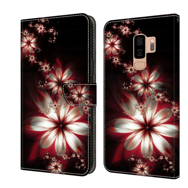 For Samsung Galaxy S9+ Crystal 3D Shockproof Protective Leather Phone Case(Fantastic Flower) - free shipping - PMC TechLife - Order now!