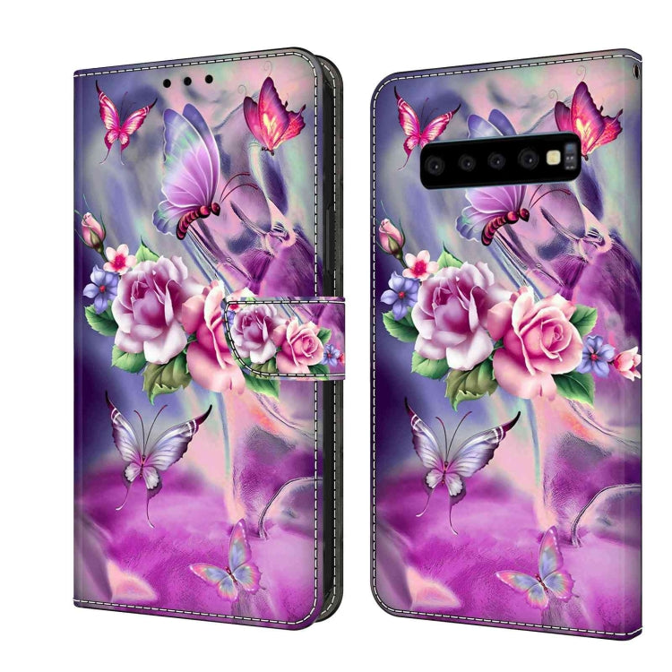 For Samsung Galaxy S10 Crystal 3D Shockproof Protective Leather Phone Case(Butterfly) - free shipping - PMC TechLife - Order now!
