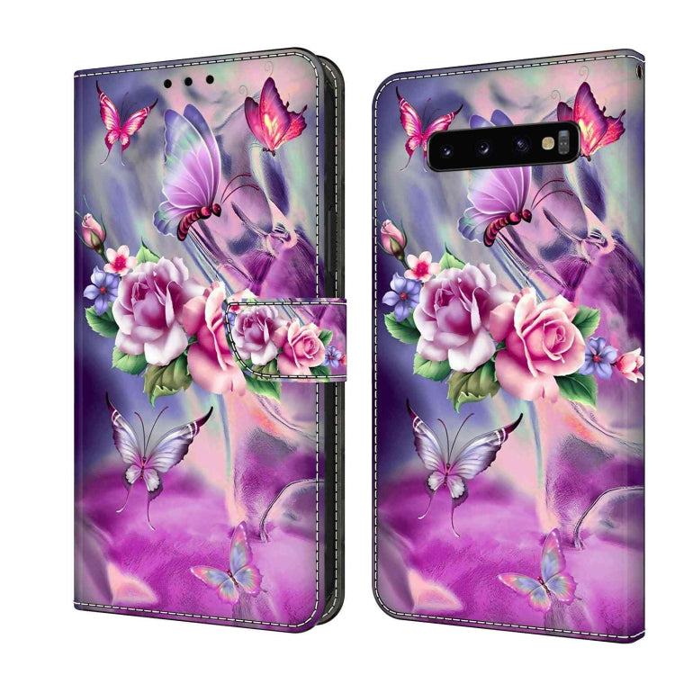 For Samsung Galaxy S10+ Crystal 3D Shockproof Protective Leather Phone Case(Butterfly) - free shipping - PMC TechLife - Order now!