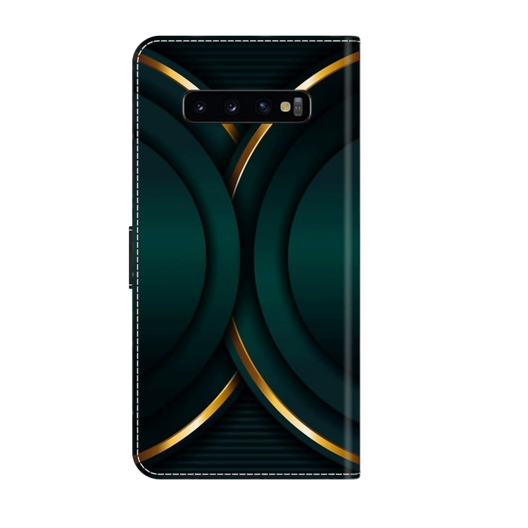 For Samsung Galaxy S10+ Crystal 3D Shockproof Protective Leather Phone Case(Gold Outline) - free shipping - PMC TechLife - Order now!