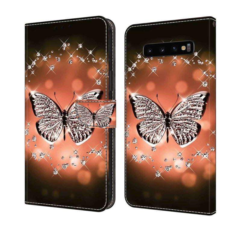 For Samsung Galaxy S10+ Crystal 3D Shockproof Protective Leather Phone Case(Crystal Butterfly) - free shipping - PMC TechLife - Order now!