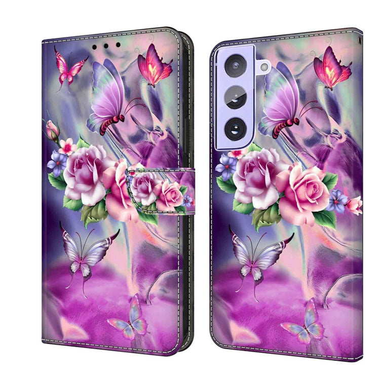 For Samsung Galaxy S21+ Crystal 3D Shockproof Protective Leather Phone Case(Butterfly) - free shipping - PMC TechLife - Order now!
