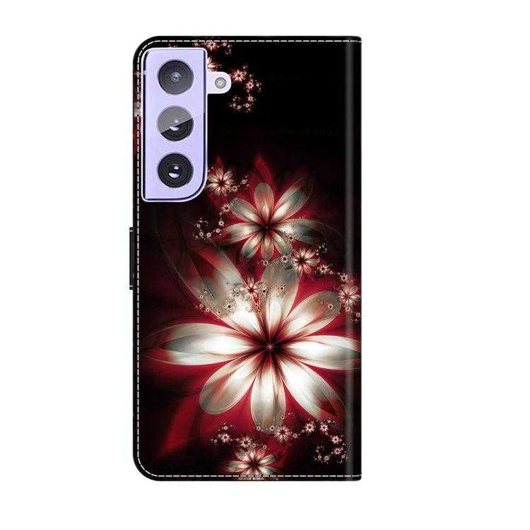 For Samsung Galaxy S21+ Crystal 3D Shockproof Protective Leather Phone Case(Fantastic Flower) - free shipping - PMC TechLife - Order now!