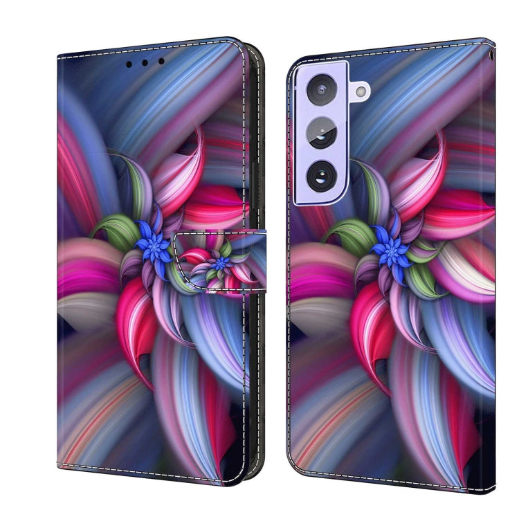 For Samsung Galaxy S21+ Crystal 3D Shockproof Protective Leather Phone Case(Colorful Flower) - free shipping - PMC TechLife - Order now!