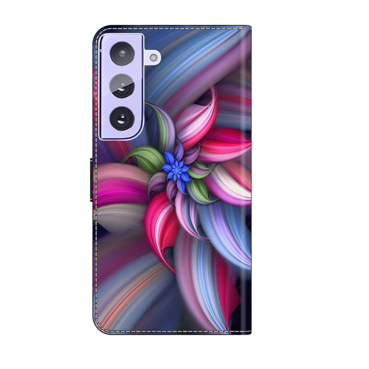 For Samsung Galaxy S21+ Crystal 3D Shockproof Protective Leather Phone Case(Colorful Flower) - free shipping - PMC TechLife - Order now!