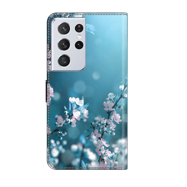 For Samsung Galaxy S21 Ultra Crystal 3D Shockproof Protective Leather Phone Case(Plum Flower) - free shipping - PMC TechLife - Order now!