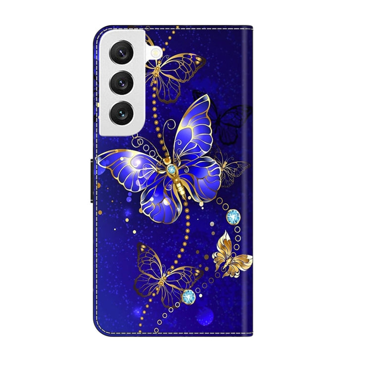 For Samsung Galaxy S22 Crystal 3D Shockproof Protective Leather Phone Case(Diamond Butterfly) - free shipping - PMC TechLife - Order now!
