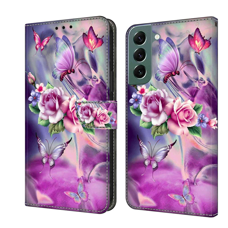 For Samsung Galaxy S22+ Crystal 3D Shockproof Protective Leather Phone Case(Butterfly) - free shipping - PMC TechLife - Order now!