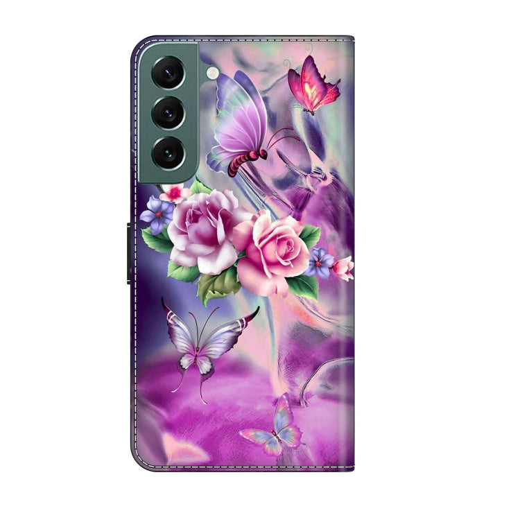 For Samsung Galaxy S22+ Crystal 3D Shockproof Protective Leather Phone Case(Butterfly) - free shipping - PMC TechLife - Order now!