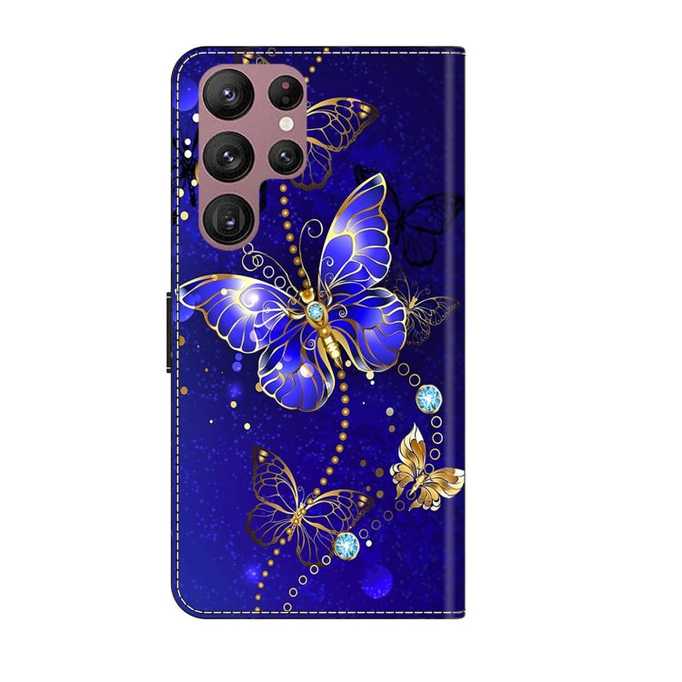 For Samsung Galaxy S22 Ultra Crystal 3D Shockproof Protective Leather Phone Case(Diamond Butterfly) - free shipping - PMC TechLife - Order now!
