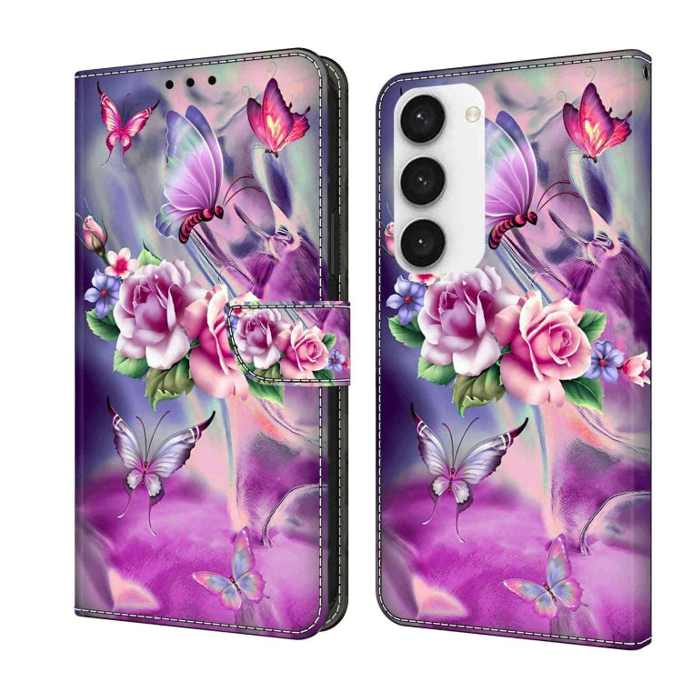For Samsung Galaxy S23 Crystal 3D Shockproof Protective Leather Phone Case(Butterfly) - free shipping - PMC TechLife - Order now!