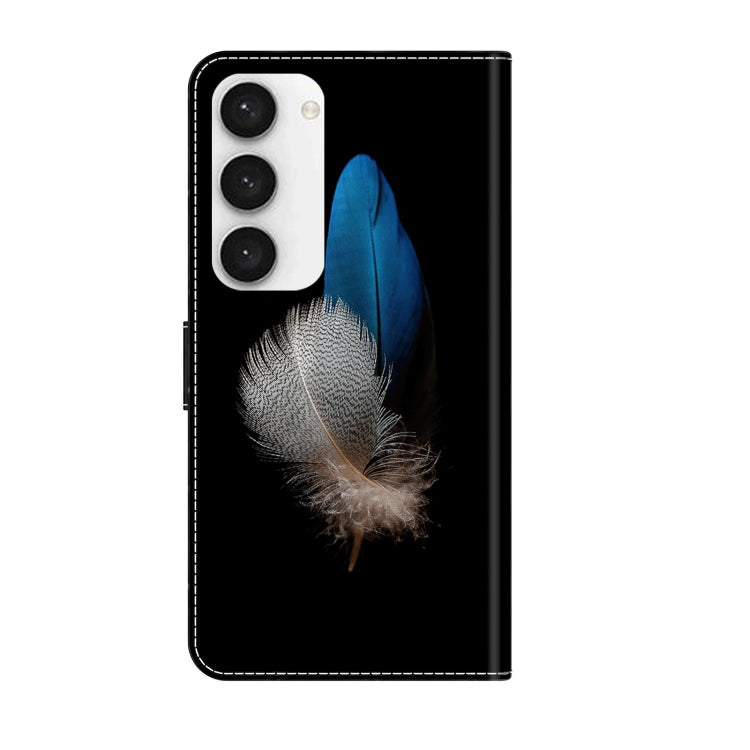 For Samsung Galaxy S23 Crystal 3D Shockproof Protective Leather Phone Case(Two Branches) - free shipping - PMC TechLife - Order now!