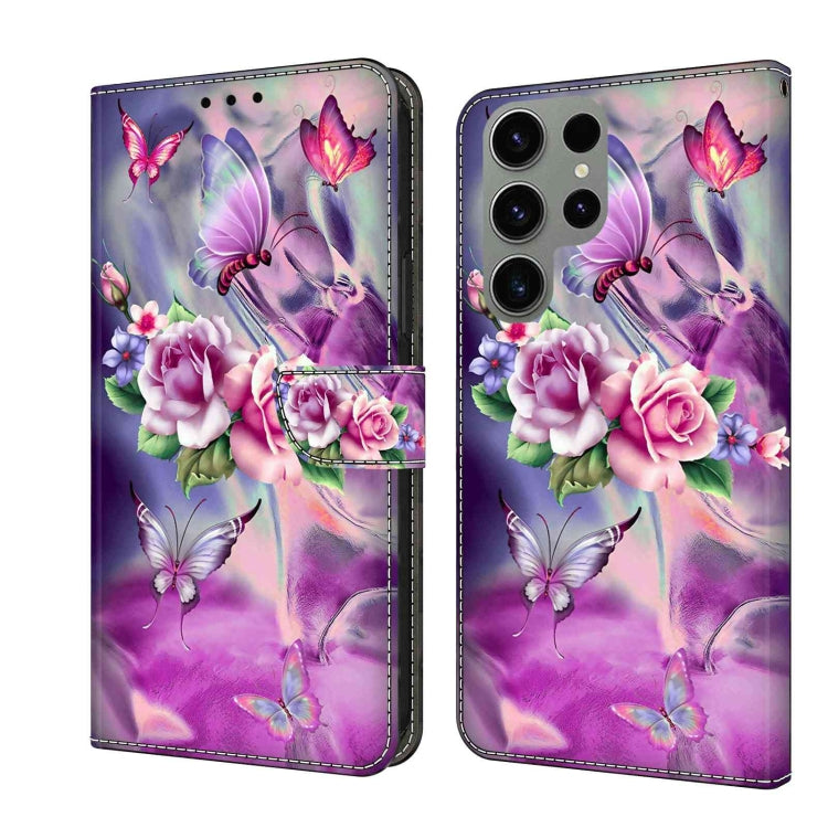 For Samsung Galaxy S23 Ultra Crystal 3D Shockproof Protective Leather Phone Case(Butterfly) - free shipping - PMC TechLife - Order now!